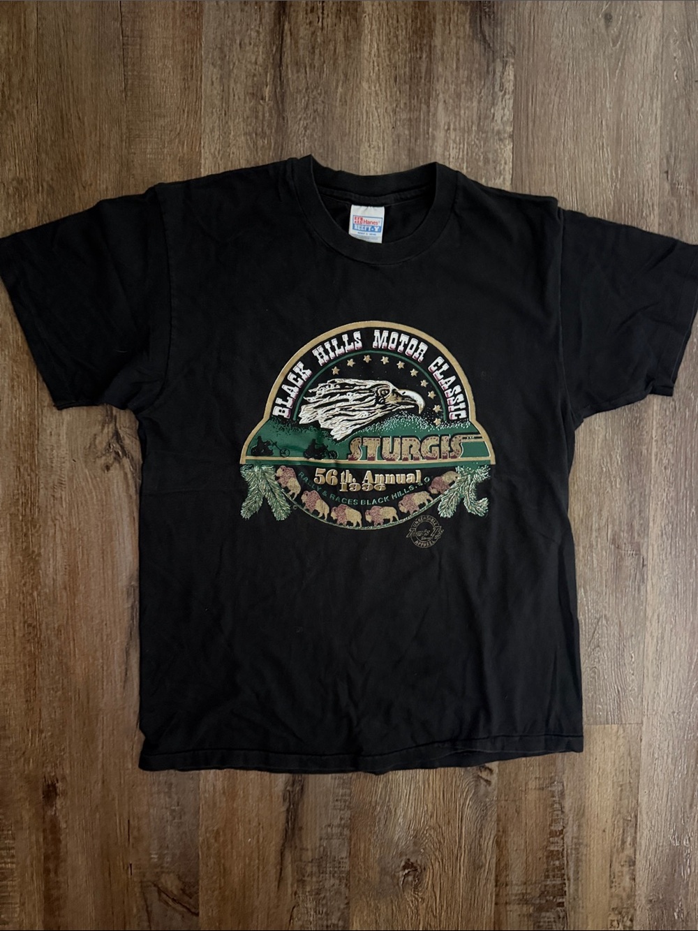 Vintage 1996 Black Sturgis Graphic Tee